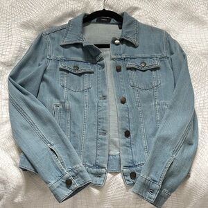 Theory Light Blue Denim Jacket - Women's Classic Jean Jacket